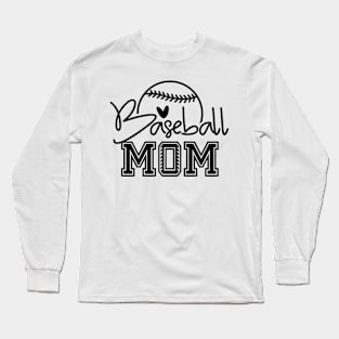 Baseball Mom, Sports Gift Long Sleeve T-Shirt